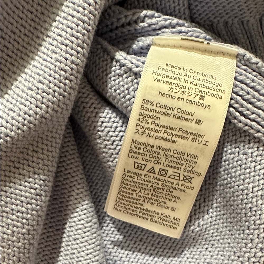 J. Crew Factory Women's Blue Cardigan Sweater XXS NWT - Picture 9 of 12